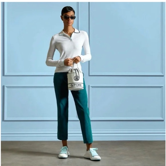 G/FORE Pants - G/FORE Teal Corduroy Golf Ankle Pants for Women 0